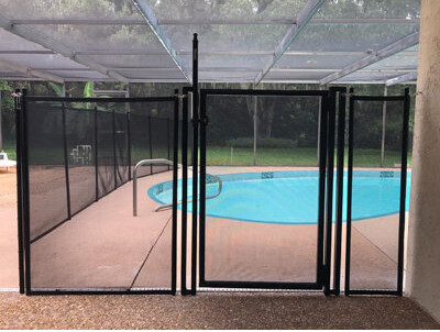 PoolfenceDIY Wide Pool Fence DIY Flat Top Vinyl Gate
