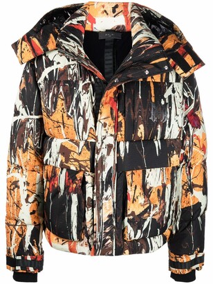Amiri Abstract-Print Down-Feather Jacket