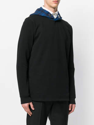 Givenchy plaid hood sweatshirt