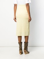 Thumbnail for your product : Fendi FF motif pencil skirt