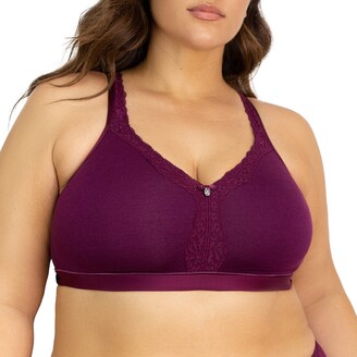 Couture Women's Plus Size Cotton Luxe Unlined Wire-Free Bra