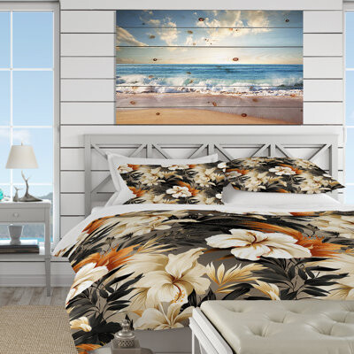 Design Art Neutral Mirage Tropical Pattern I Bedding