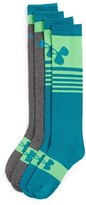 Thumbnail for your product : Under Armour 'Legacy OTC' HeatGear® Tall Socks (2-Pack) (Big Kid)
