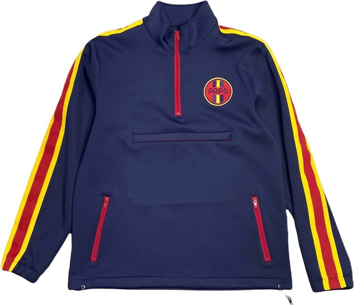 PRPS Men's Track Pullover Jacket In Navy