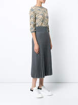 Thumbnail for your product : Agnona flower patterned pleated dress