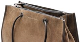 Thumbnail for your product : Brunello Cucinelli Suede Handbag With Double Compartments With Zip Closure