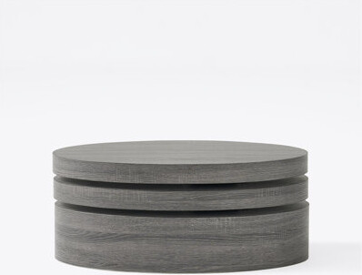 Latitude Run MODERNESQUE ROTATING COFFEE TABLE-Matte Black