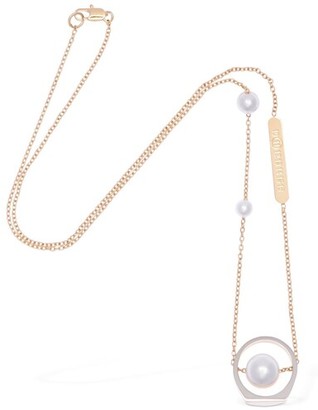 Maison Margiela Chain Necklace W/ Imitation Pearls