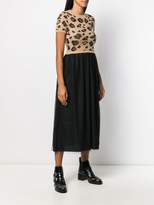 Thumbnail for your product : RED Valentino leopard print midi dress