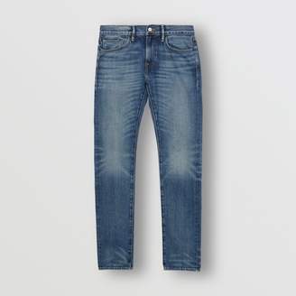 Burberry Slim Fit Washed Japanese Selvedge Denim Jeans