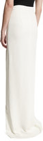 Thumbnail for your product : Monique Lhuillier Beaded Front-Slit Maxi Skirt, White