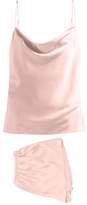 Thumbnail for your product : Skin - Silk Blend Pyjama Set - Womens - Pink