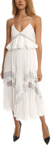 Thumbnail for your product : Self-Portrait Amelia Pleated Lace Dress