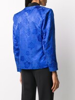Thumbnail for your product : Yves Saint Laurent Pre-Owned 2000s Floral Jacquard Collarless Jacket