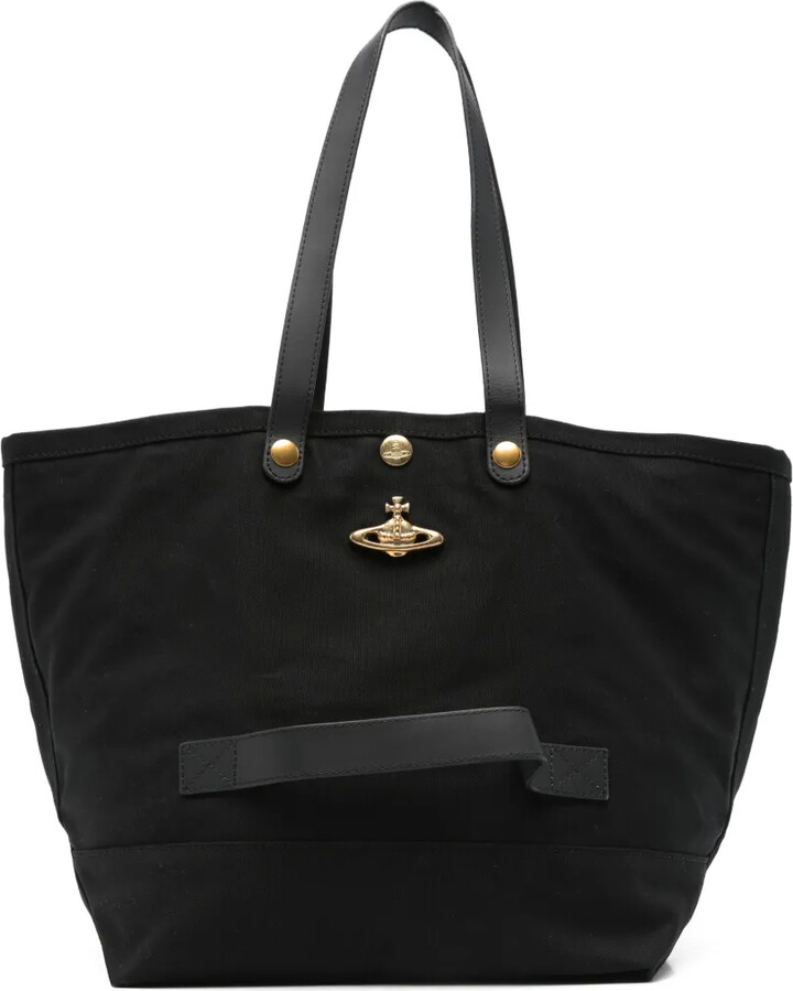 Vivienne Westwood Logo Orb-Embellished Tote Bag