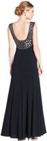 Thumbnail for your product : Betsy & Adam Sleeveless Embellished Laser-Cut Gown