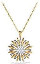 Thumbnail for your product : David Yurman Starburst Large Pendant with Diamonds in Gold on Chain