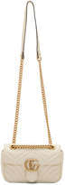 Thumbnail for your product : Gucci White Mini GG Marmont Chain Bag