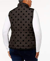 Thumbnail for your product : Charter Club Plus Size Flocked Vest, Created for Macy's