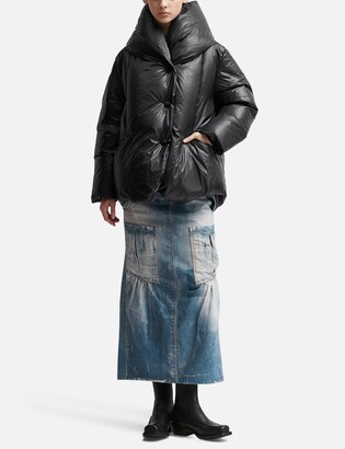 【OPEN YY】BLANKET PUFFER, WHITE OPEN YY White Blanket Down Jacket OPEN YY