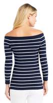 Thumbnail for your product : J.Mclaughlin Amalla Off-the-Shoulder Sweater in Stripe