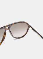 Thumbnail for your product : Gucci Tortoiseshell Aviator GG0119S Acetate Sunglasses in Brown