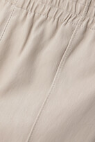Thumbnail for your product : Sprwmn Paneled Leather Track Pants - Beige