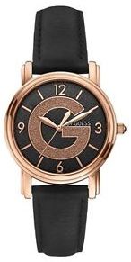 G by Guess Women's Rose Gold-Tone and Black G Logo Watch