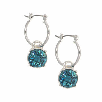 Gloria Vanderbilt Blue Hoop Earrings