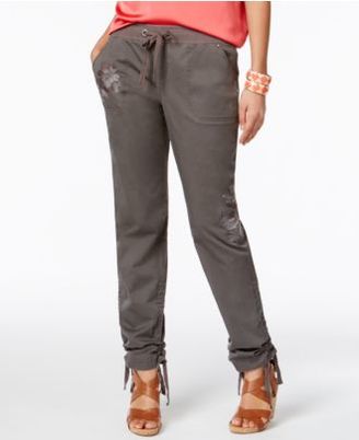 INC International Concepts Embroidered Cargo Pants, Created for Macy's