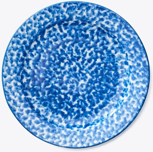 Spongeware Canape Plate, Set of 6