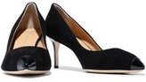 Thumbnail for your product : Giuseppe Zanotti Lucrezia 70 Patent Leather-trimmed Suede Pumps