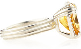 Thumbnail for your product : Slane Jewelry Calypso Pavé Diamond Trillion Faceted Citrine Ring, Size 7