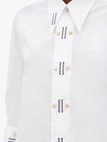 Thumbnail for your product : Palmer Harding Marcai Embroidered Point-collar Cotton-blend Shirt - White
