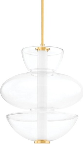 Hudson Valley Lighting Palermo LED Pendant Light in Clear Size: Large