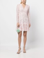 Thumbnail for your product : Needle & Thread Sequinned Long-Sleeve Skater Dress