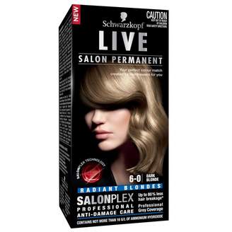Schwarzkopf Live Salon Permanent 6.0 Dark Blonde 1 pack