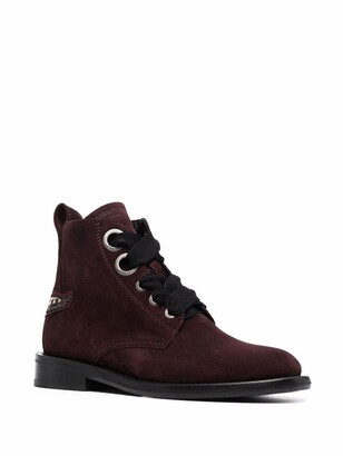 Zadig & Voltaire Laureen lace-up boots