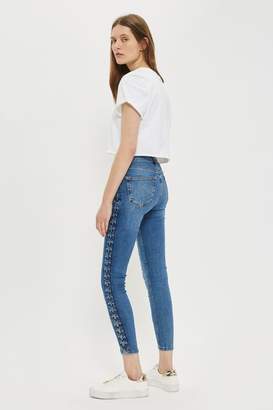 Tall side lace denim jamie jeans