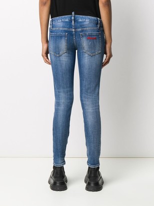 DSQUARED2 Twiggy embroidered logo jeans