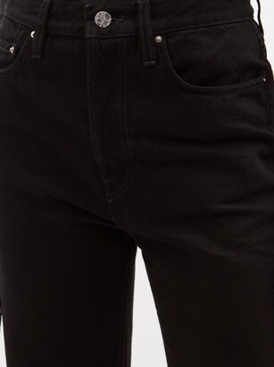 Totême Classic Cut Cropped Straight-leg Jeans - Black