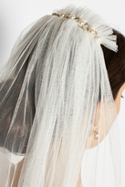Thumbnail for your product : Lanvin Swarovski Pearl-embellished silk-blend tulle veil
