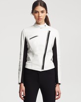 Thumbnail for your product : Kenneth Cole New York Virginia Contrast Moto Jacket