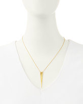 Thumbnail for your product : Jennifer Zeuner Jewelry Ofira Solid-Triangle Necklace with Single Diamond