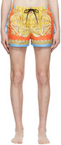 Thumbnail for your product : Versace Underwear Gold Barocco Swim Shorts