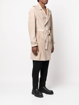 Thumbnail for your product : Salvatore Santoro Suede Double-Breasted Coat