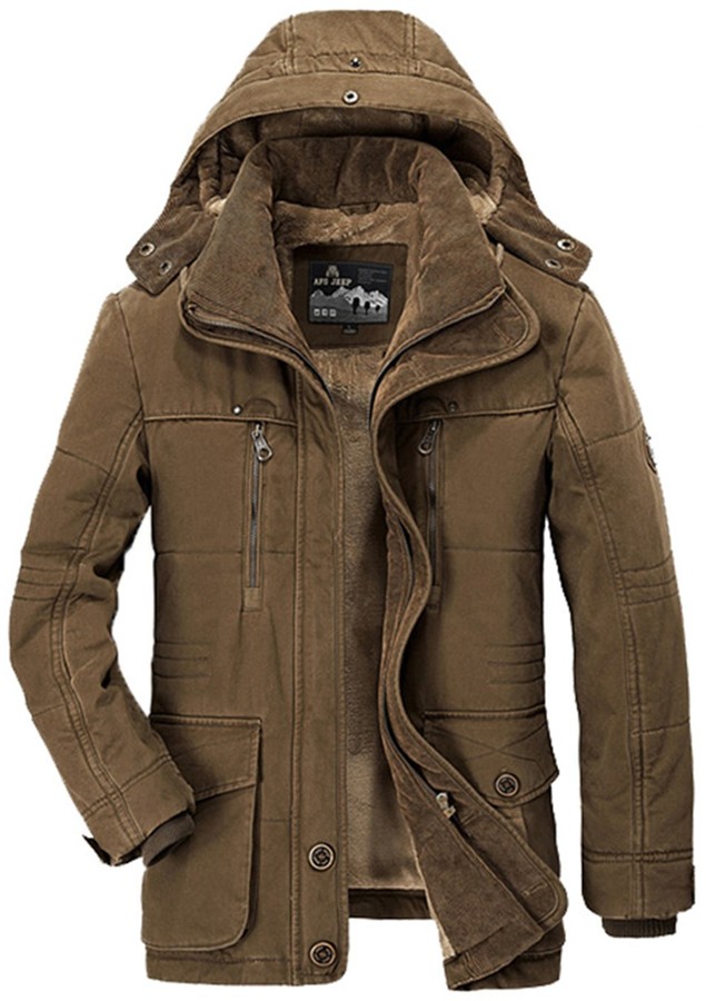 thick hooded jacket