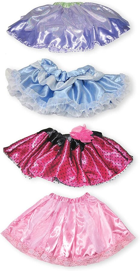 Melissa & Doug Role Play Collection - Goodie Tutus! Dress-Up Skirts Set (4 Costume Skirts)