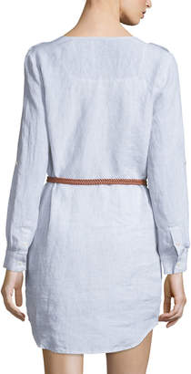 Joie Rathana Chambray Belted Dress