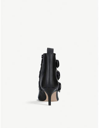 Kurt Geiger Raya buckled leather ankle boots